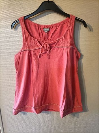 Débardeur rouge corail