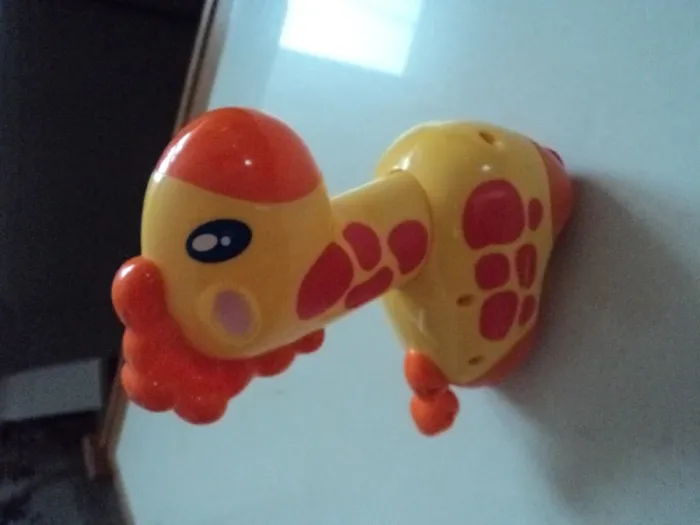 Lots de 3 jeux Jeu musical Girafe qui roule, il suffit de lui appuyer sur la tête. Poule en bois - photo numéro 4