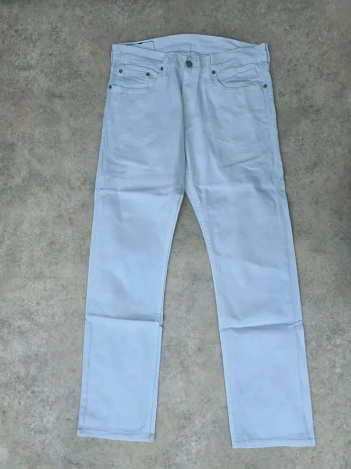 Jeans Levi's 514 W32 FR42 L32 coupe droite blanc Homme Men pan374b - photo numéro 3