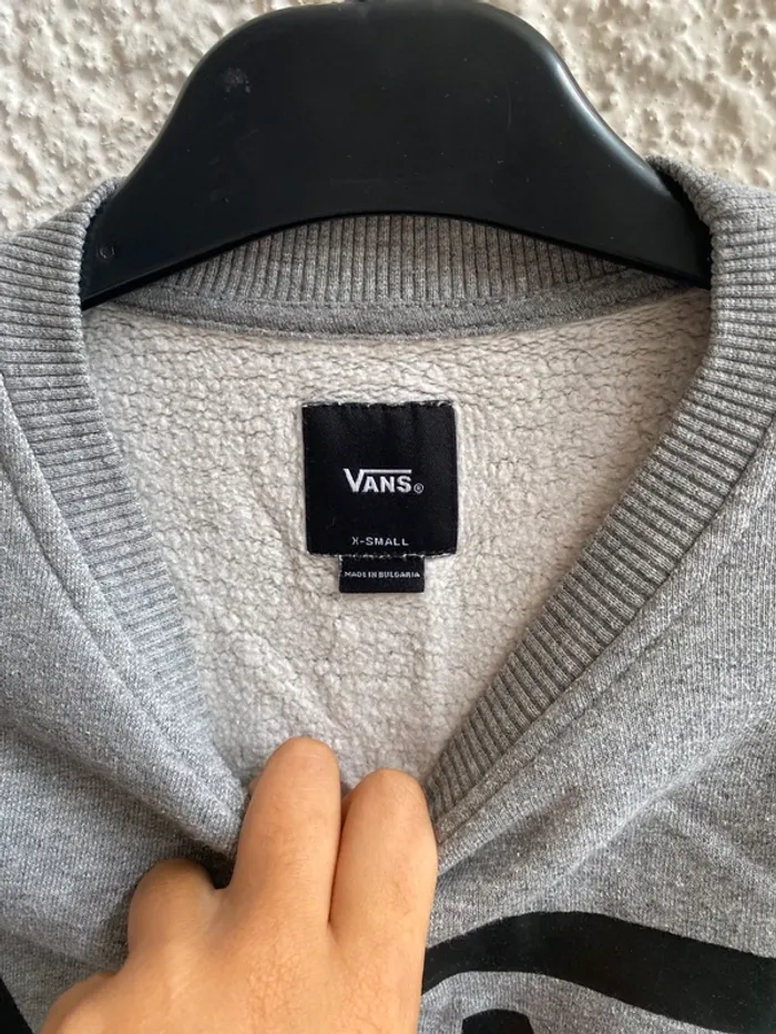 Sweat gris col rond  Vans T XS - photo numéro 3