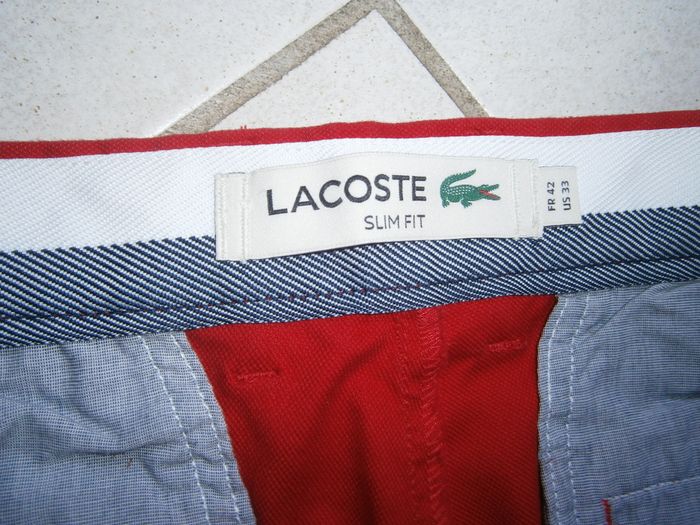Pantalon rouge LACOSTE Taille 42 NEUF - photo numéro 5