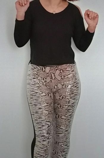 Leggings serpent pailleté sexy taille 36