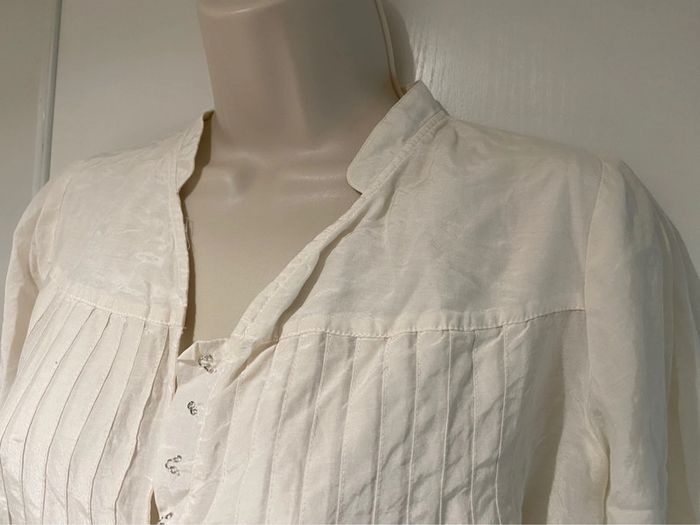 Blouse, Véro Moda, style Paloma, 37 %, soie 63 % coton - photo numéro 9