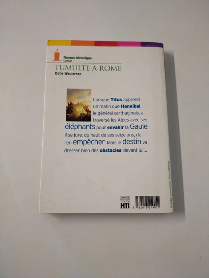Livre collège Tumulte à Rome - photo numéro 2