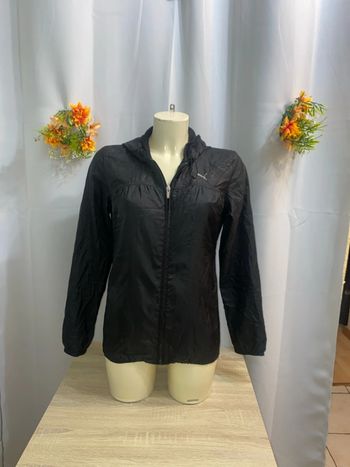 Veste coupe vent imperméable noire Puma taille 38 - n26m