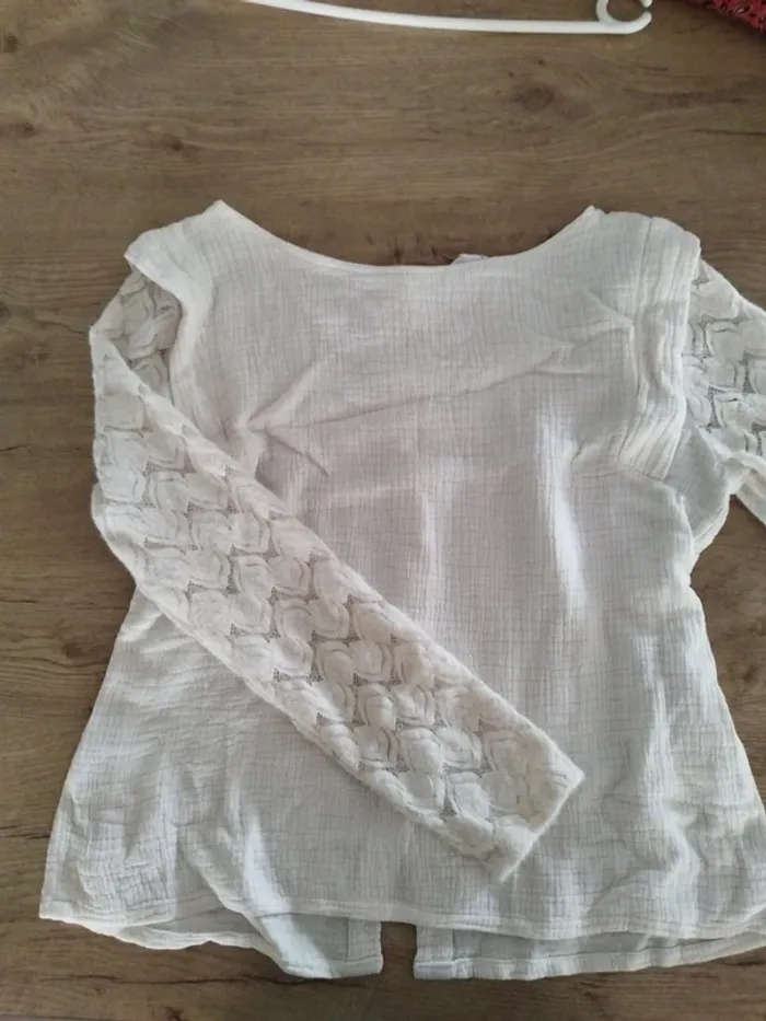Blouse gaze de coton S
