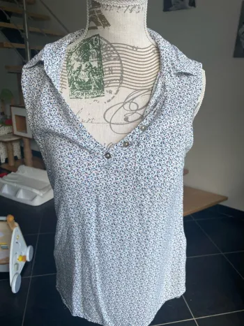 T-shirt sans manches à motifs