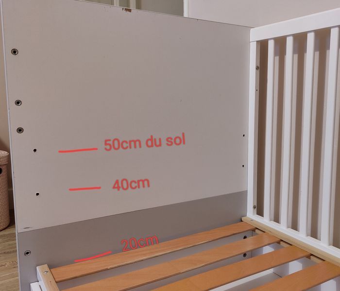 Lit évolutif 140x70 + commode - photo numéro 6