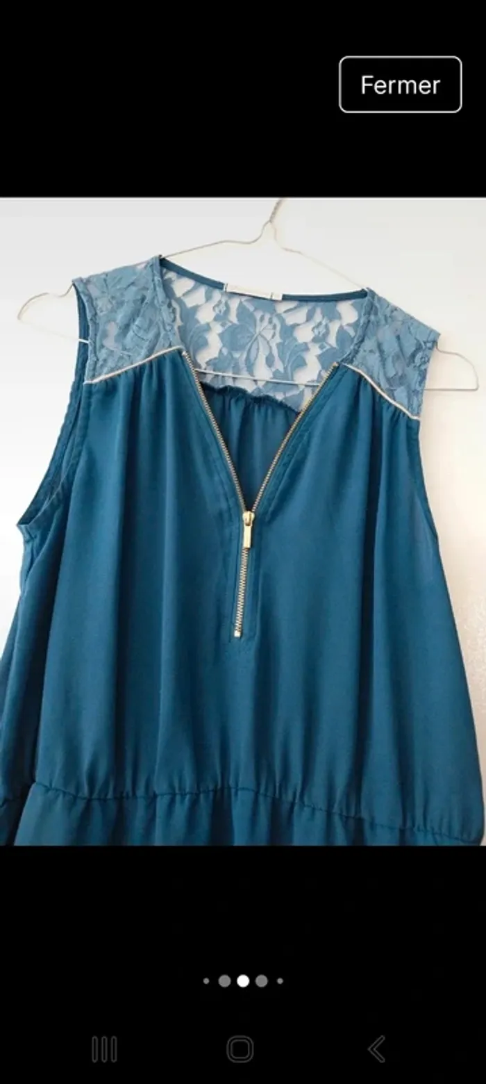 Robe bleu petrole 38 - photo numéro 2