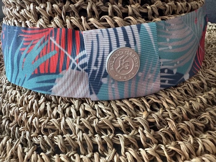 Chapeau de paille Roland Garros Taille L Neuf - photo numéro 2