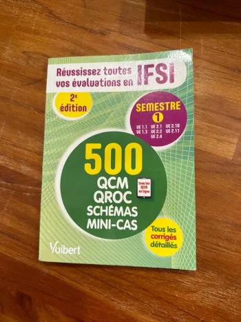 Livre IFSI 500 QCM semestre un