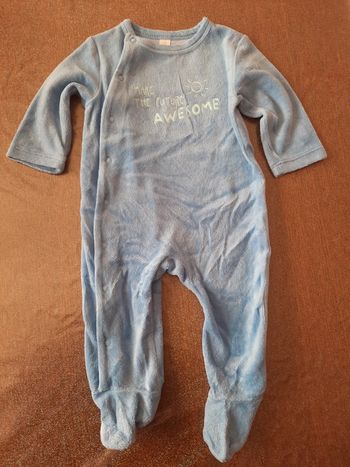 Pyjama grenouillere bleu