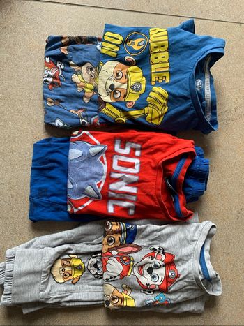 Lot de 3 pyjamas ML 5 ans garçon