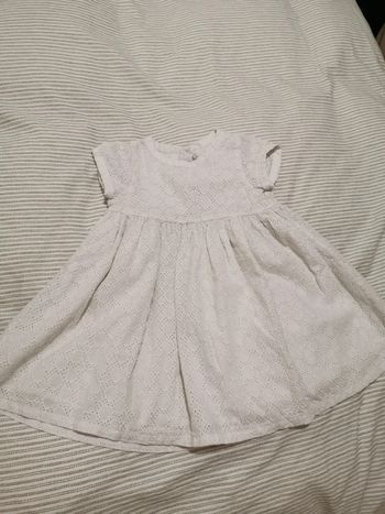 Robe blanche Bout'chou 24mois