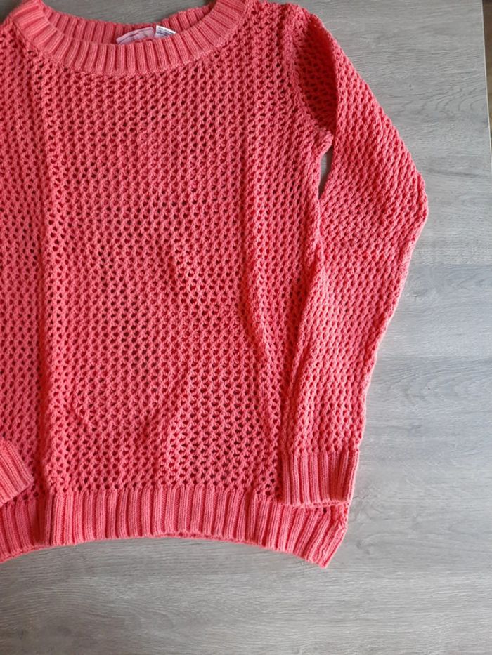 Pull mailles très ajourées fille 12 ans - photo numéro 3