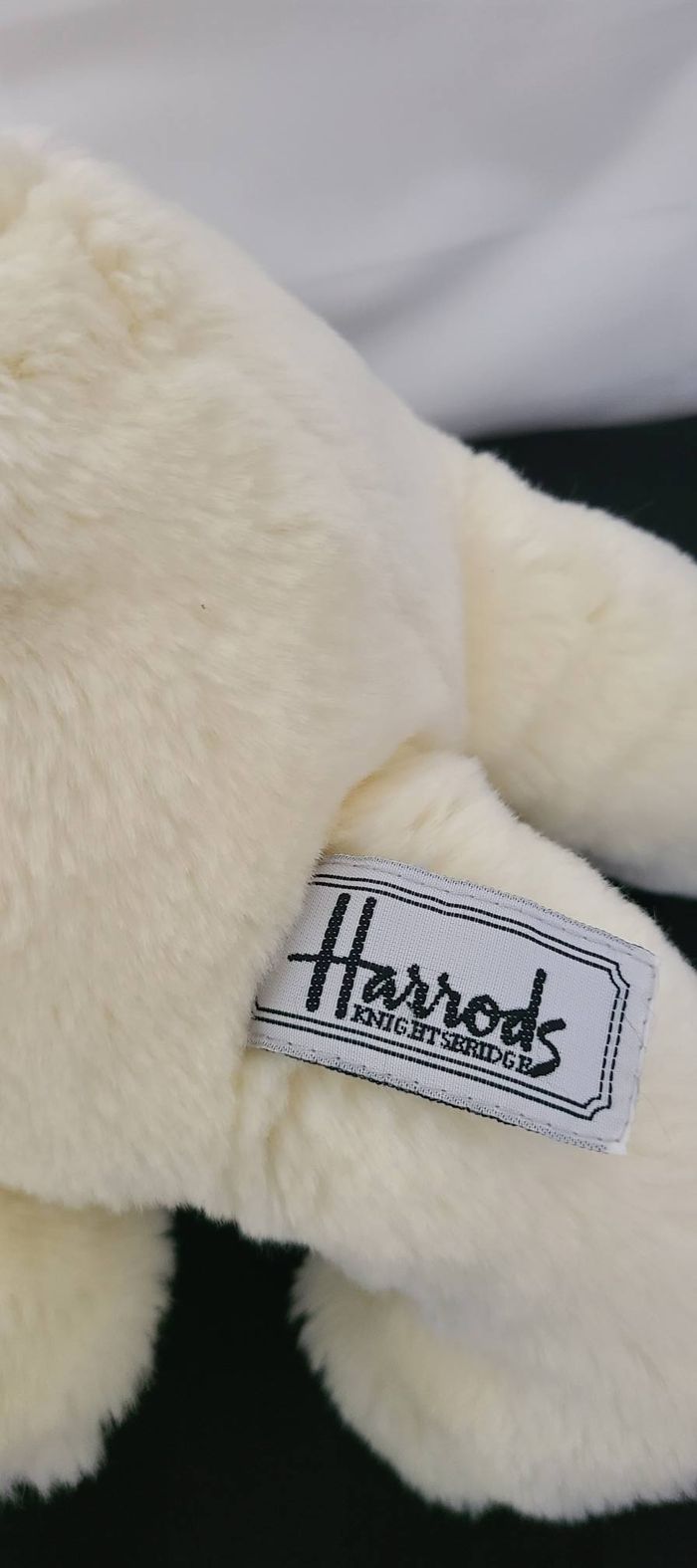 Peluche ours en peluche My First Harrods ivoire crème nez noir - photo numéro 3