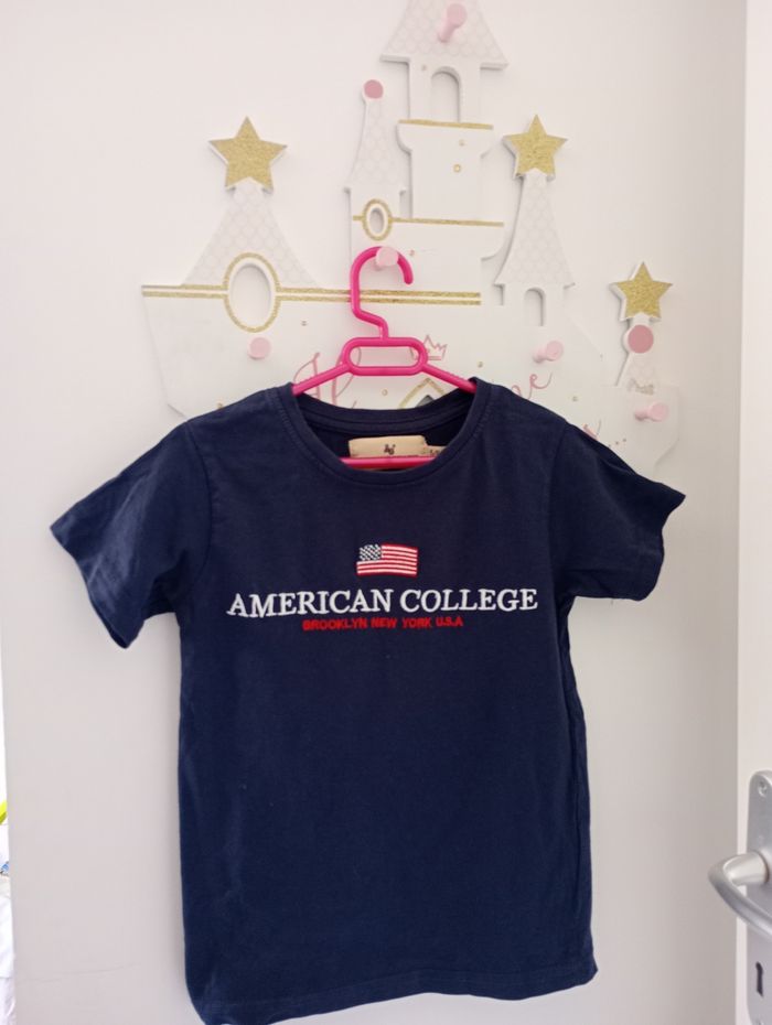 Tee-shirt american collège 5-6 ans