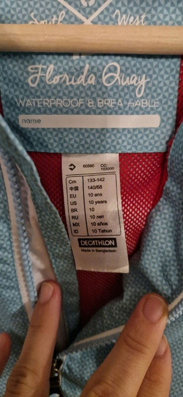 Veste imperméable tribord decathlon - photo numéro 3