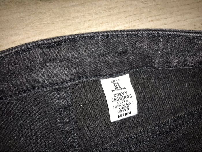 Pantalon noir h&m denim 40 - photo numéro 5