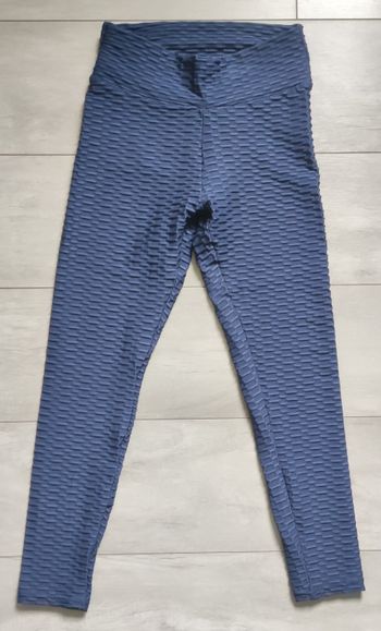 legging bleu marine taille 34/36 effet push up