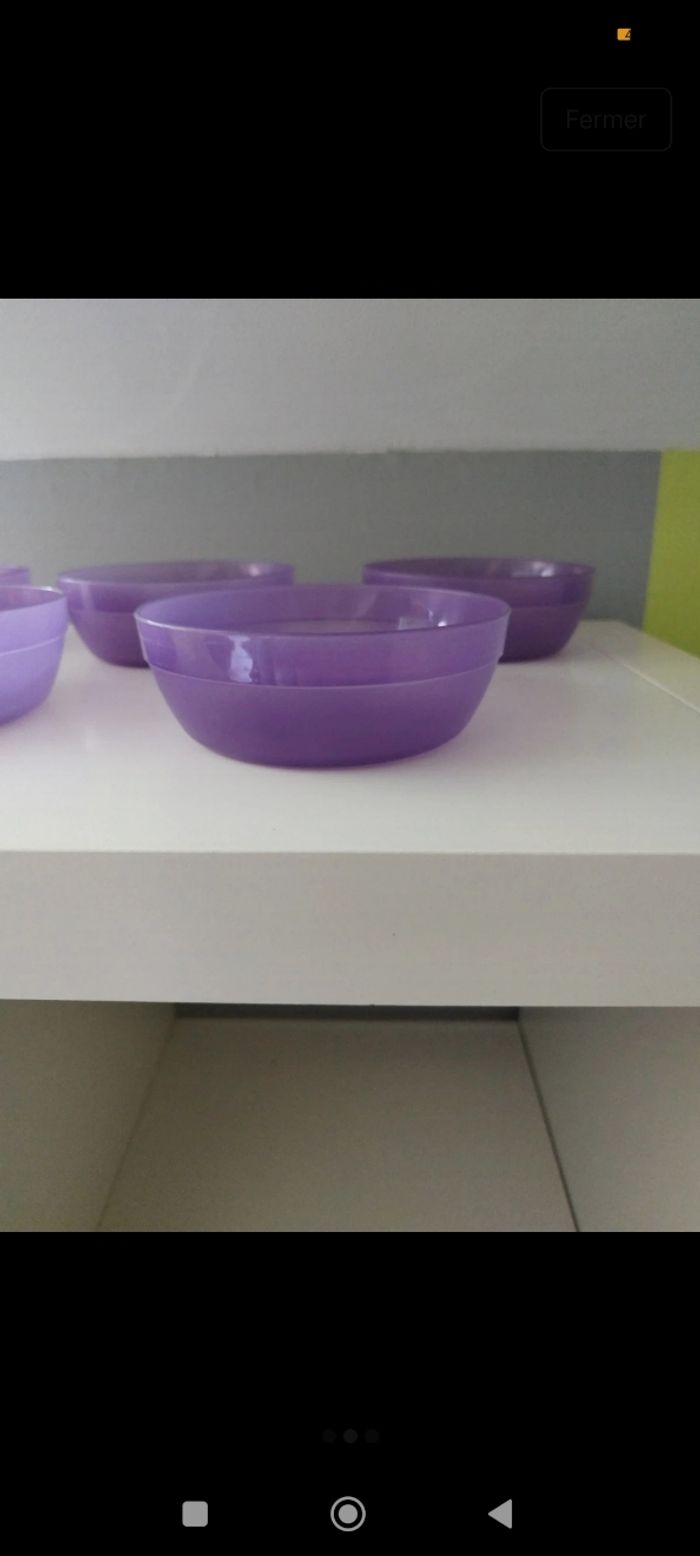 Lot de bol en plastique - photo numéro 2