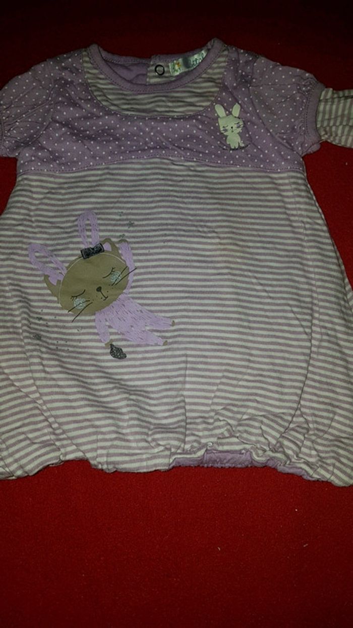 Lot 7 t-shirt fille 1 mois - photo numéro 6