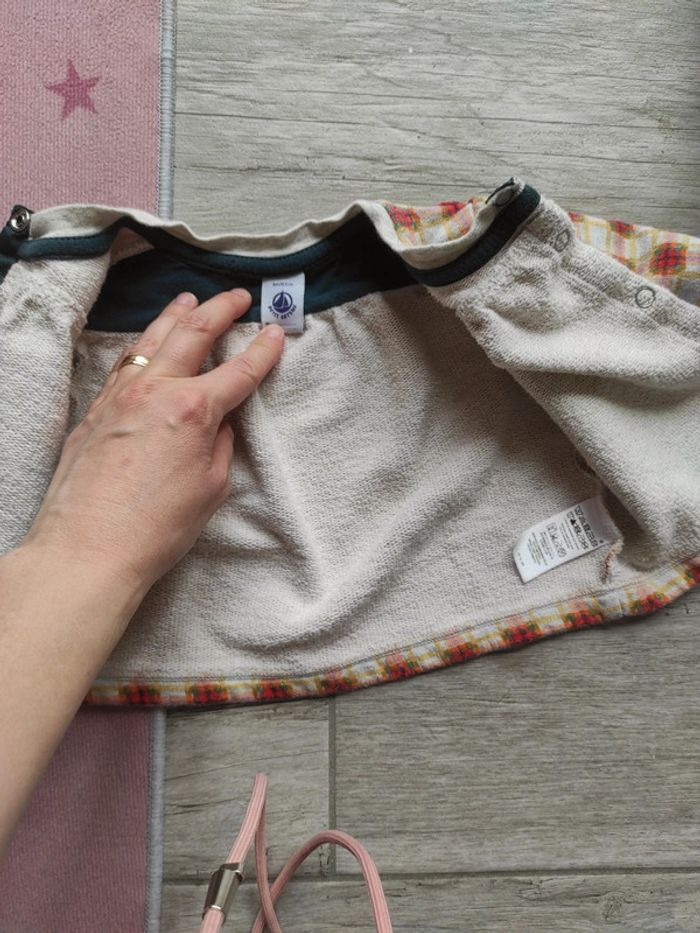 Ensemble 3 pièces fille 6 mois orange - photo numéro 5