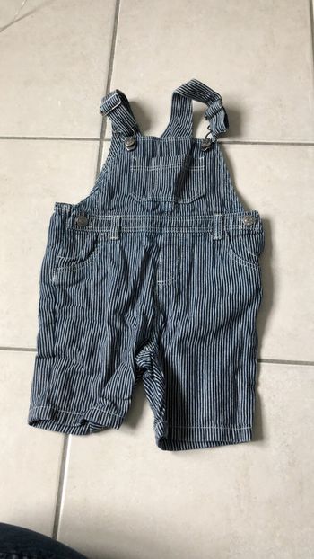 Salopette short jean 23 mois