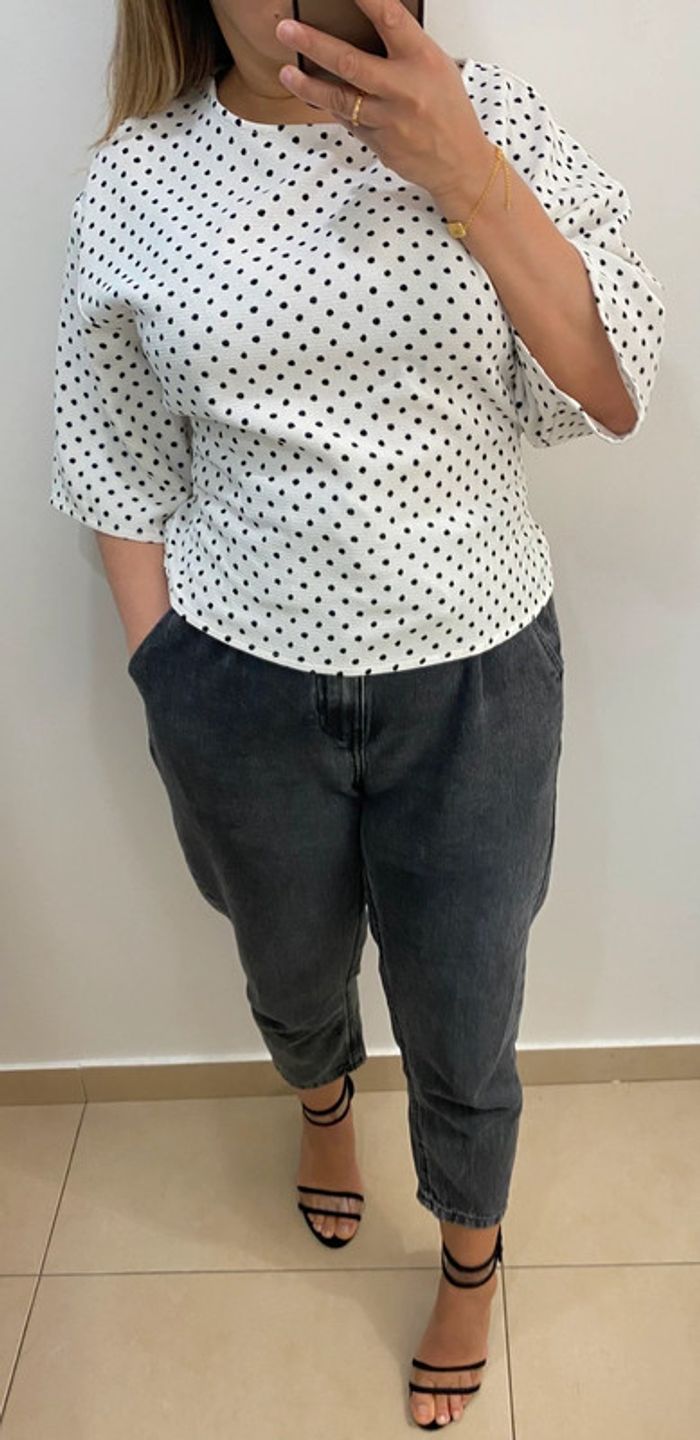 Blouse a pois Zara - photo numéro 4