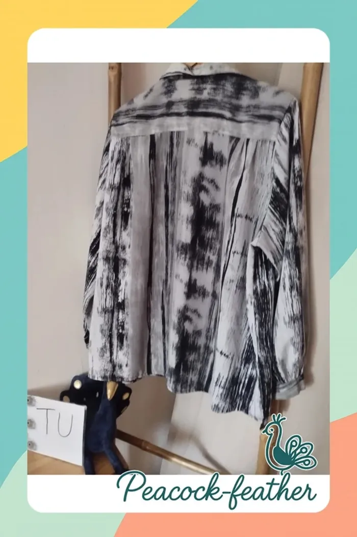 Chemisier gris grande taille TU - photo numéro 8