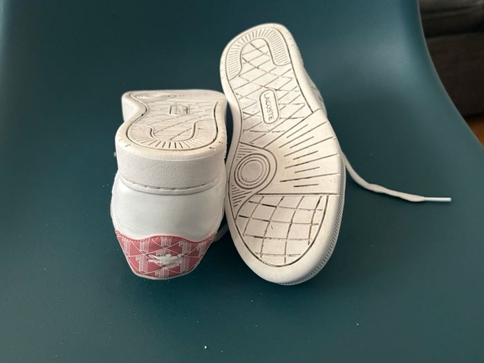 Chaussure Lacoste rose blanche - photo numéro 5