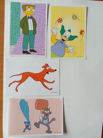 4 stickers Simpsons Panini