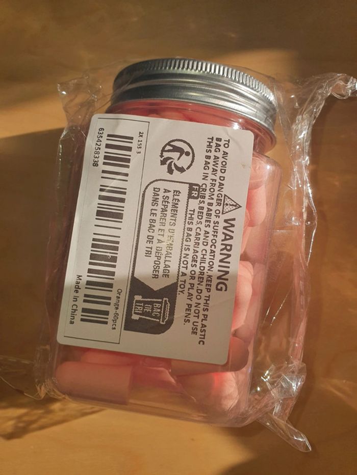 🌊 60 Bouchons d'Oreilles Roses Silencieux en Mousse à Mémoire de Forme - Sommeil Paisible Garanti 😴 - photo numéro 2