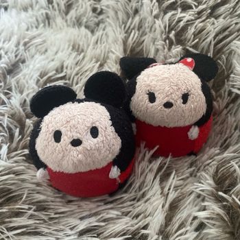Peluche doudou Lot Disney store Minnie et Mickey tsum tsum