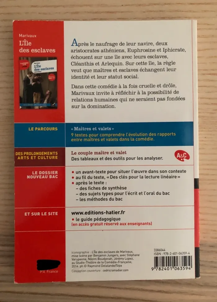 L'Île des esclaves, bac de 1ère - photo numéro 2
