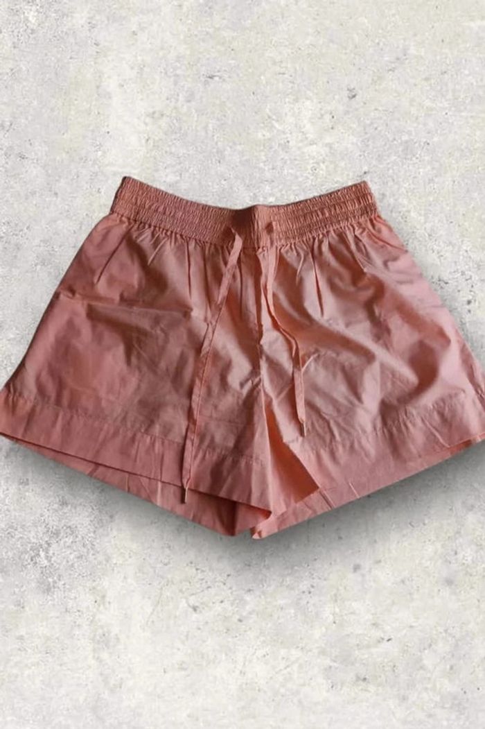 Short leger été Sandro taille 40 orange / abricot en coton