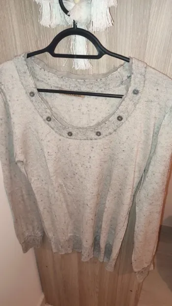 Pull Manoukian gris taille M