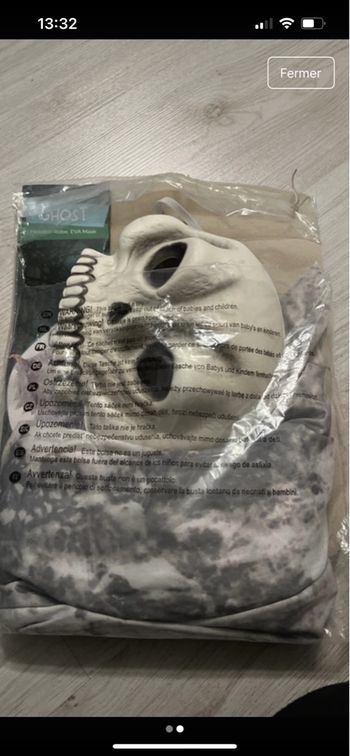 Déguisement, Ghost, enfants, taille 110 cm