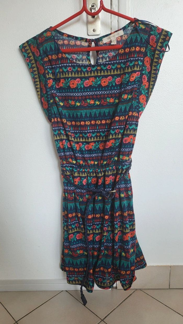 Robe bleu a motifs taille M