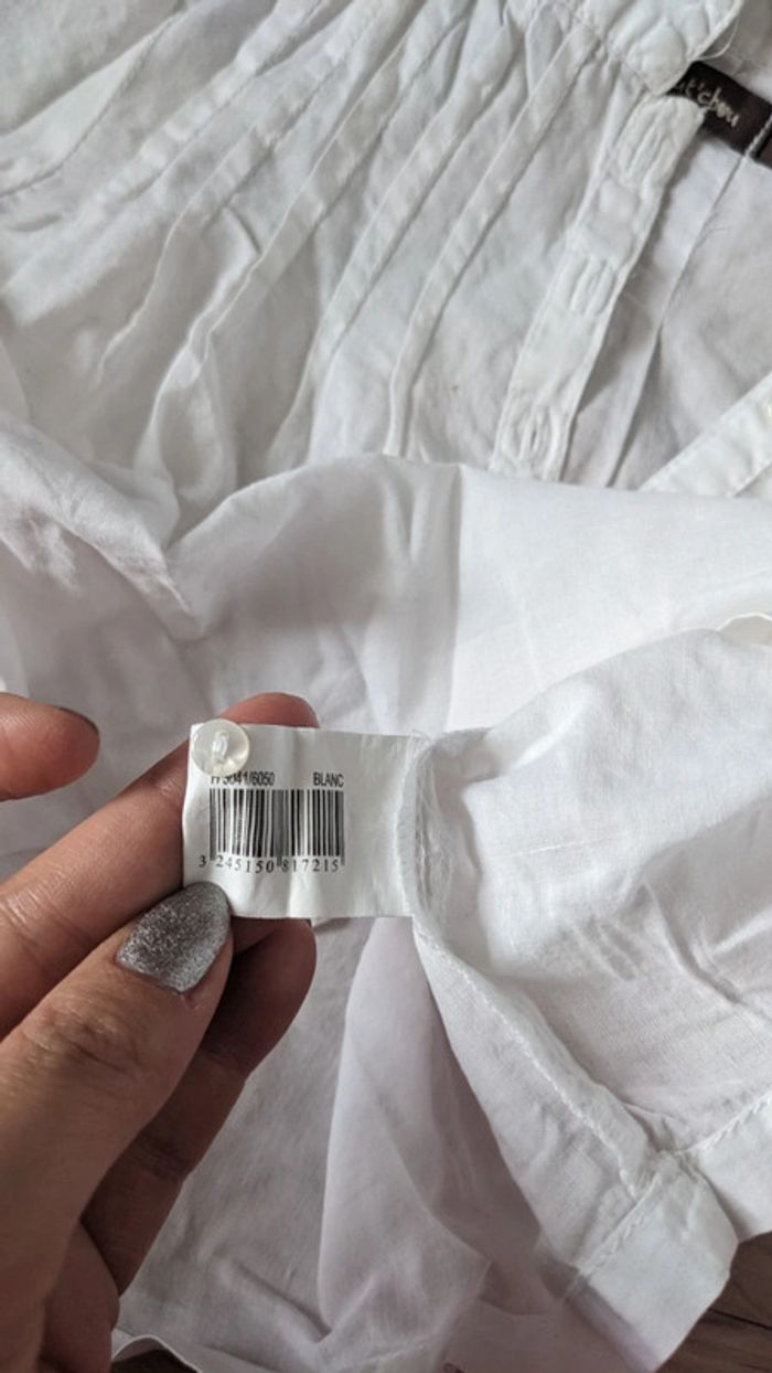 Chemisier Blanc Bout'Chou 12 Mois - photo numéro 5