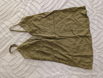Caraco Etam Vert Kaki - Détails Dentelle Guipure - Taille XS

