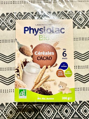 Céréales cacao Physiolac