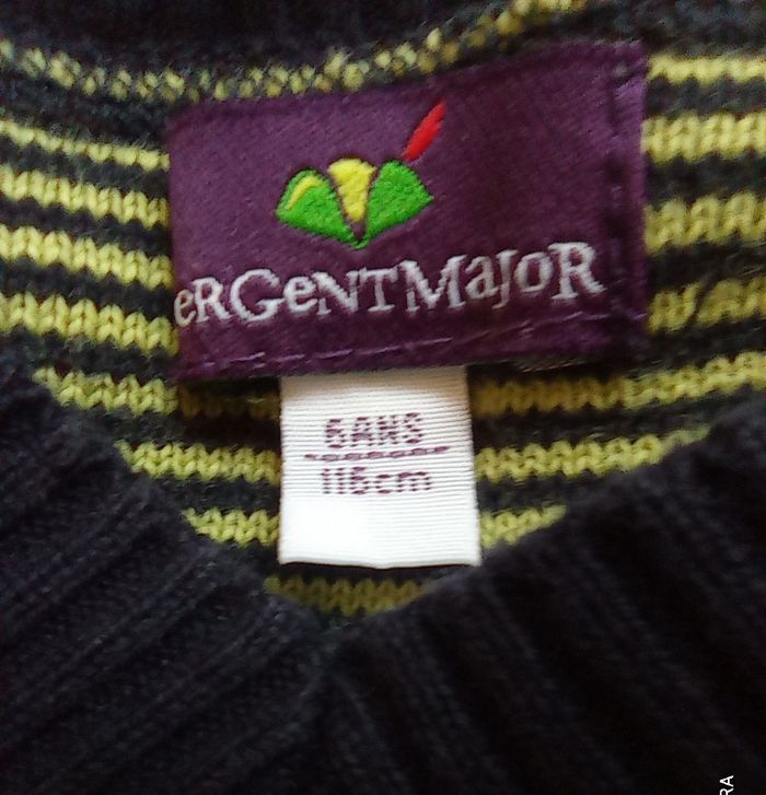Pull rayé garçon, Sergent Major, taille 6 ans - photo numéro 2