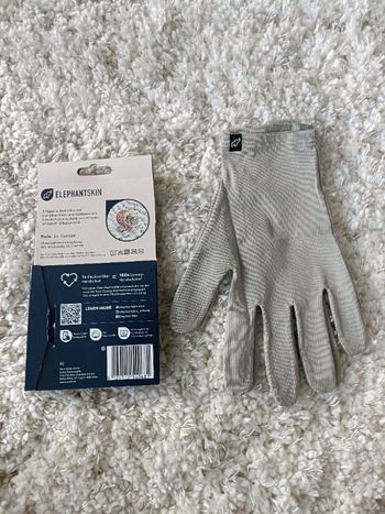 Gants éléphantskin gris s en taille L/Xl compatible avec les écrans tactiles
