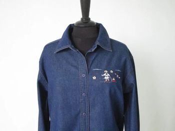 Chemise jean vintage fillette mer 44 TBE