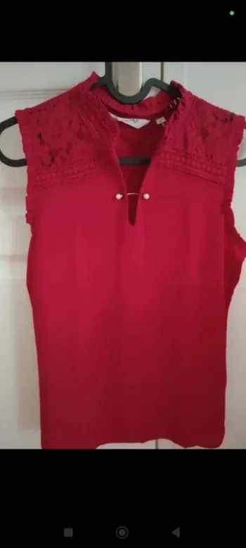 Débardeur rouge Naf Naf S