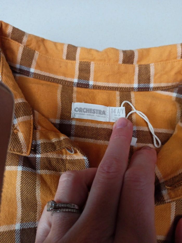 Chemise épaisse garcon orchestra 14ans - photo numéro 2