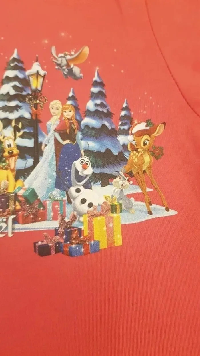 Tshirt manches longues Joyeux Noel Disneyland - photo numéro 2