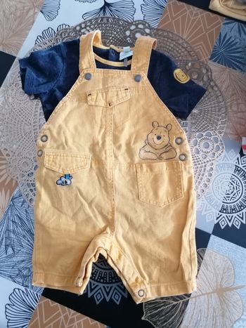Ensemble salopette short 6 mois