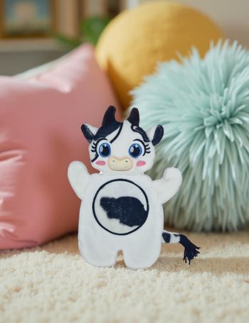 Joli doudou plat vache